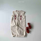 《予約》Embroidery Jump Suit / andbutter