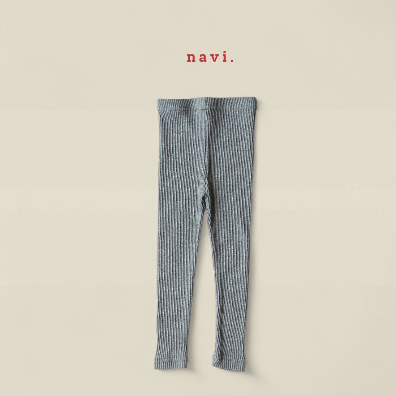 《予約》Ribbed Leggings / navi.