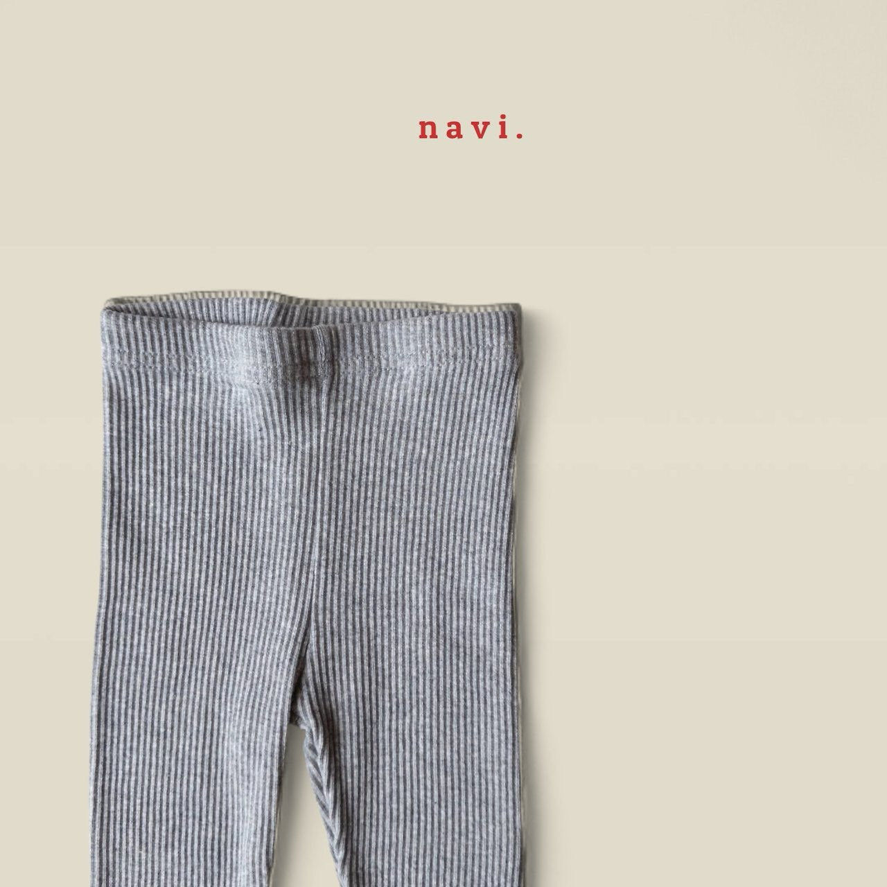 《予約》Ribbed Leggings / navi.