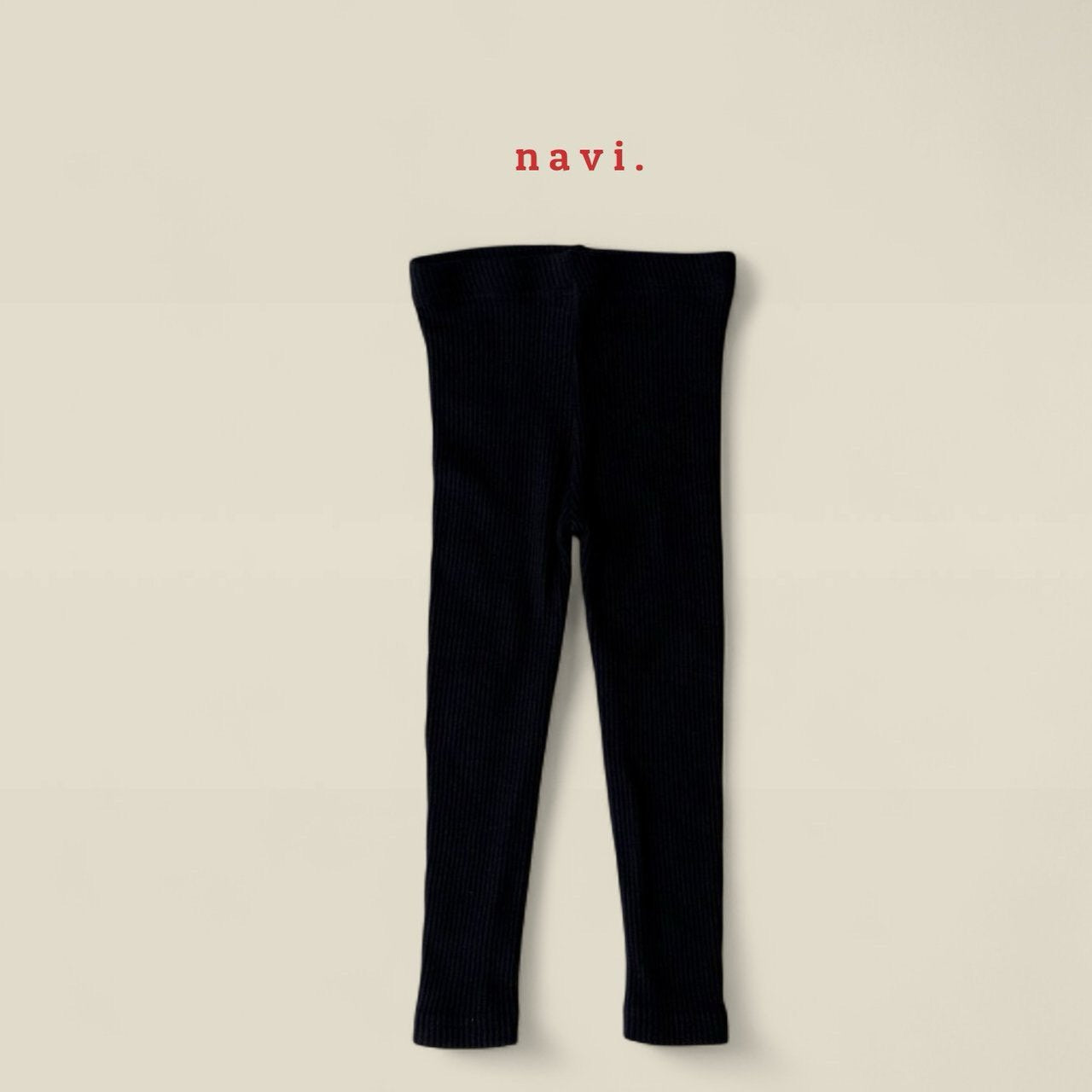 《予約》Ribbed Leggings / navi.