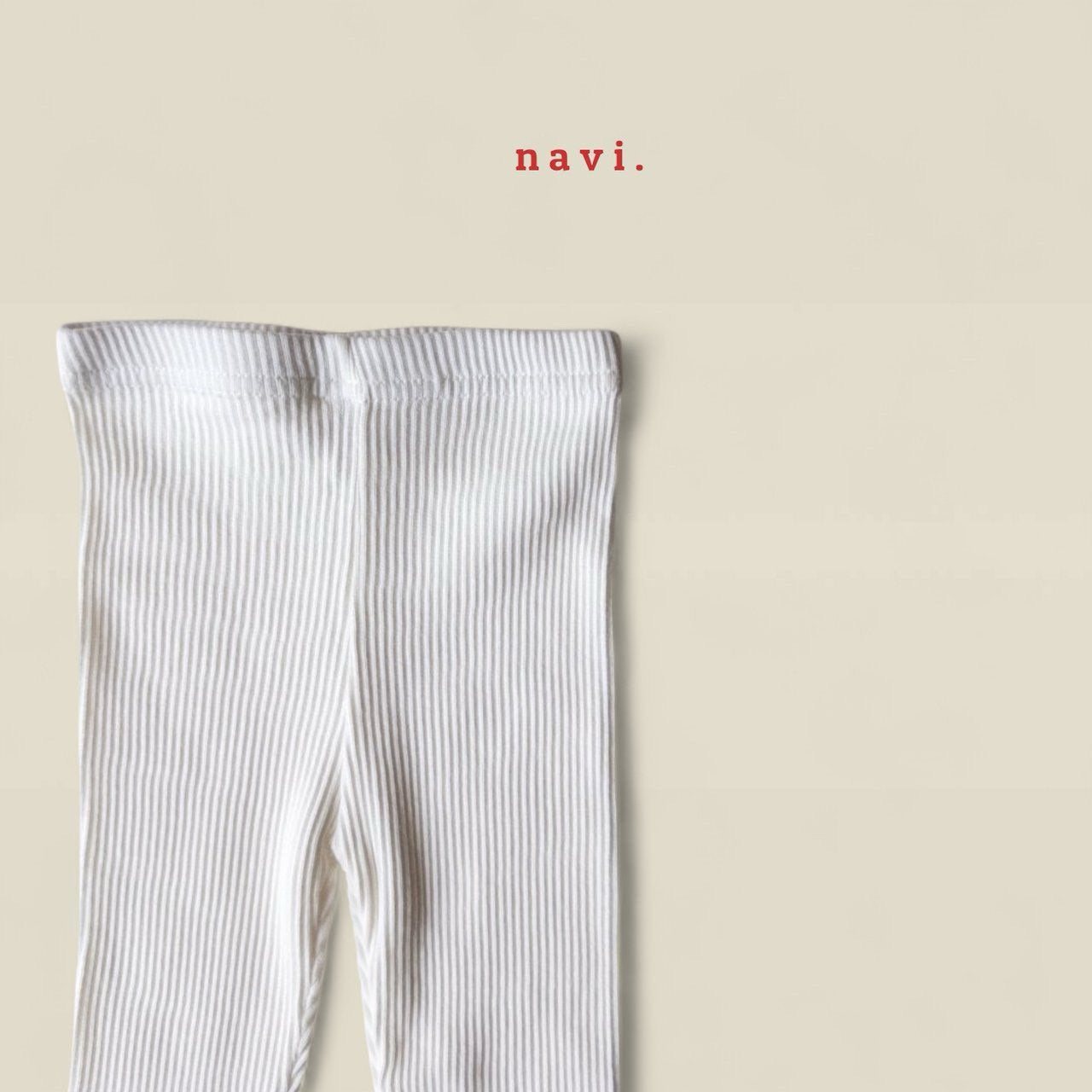 《予約》Ribbed Leggings / navi.