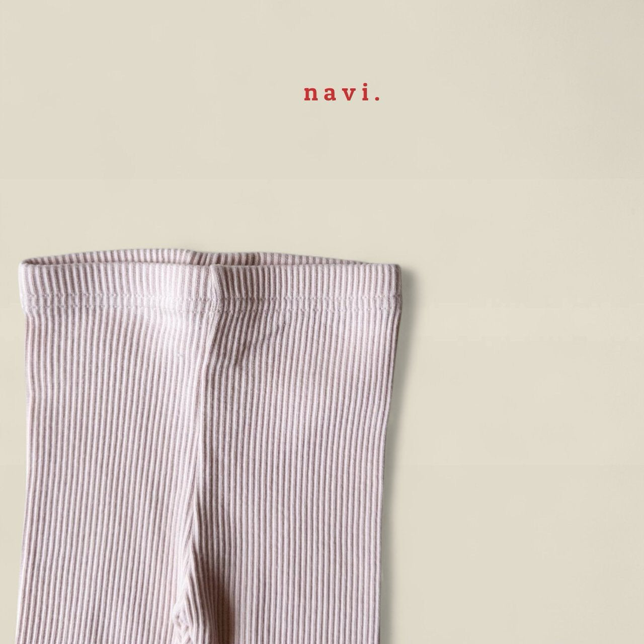 《予約》Ribbed Leggings / navi.
