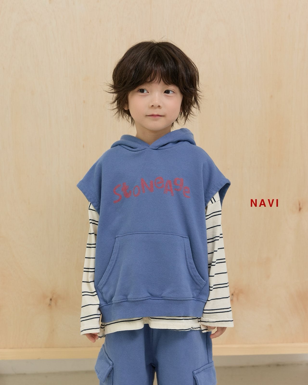《予約》Stone Hooded Vest / navi.