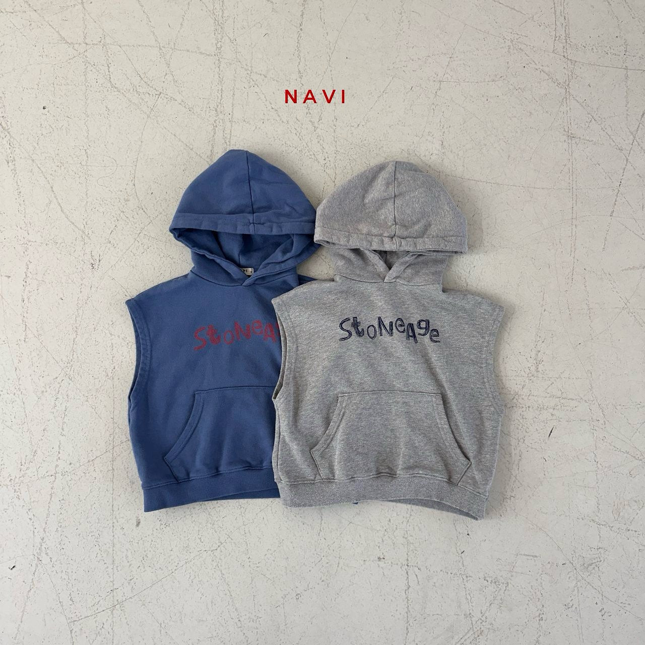 《予約》Stone Hooded Vest / navi.