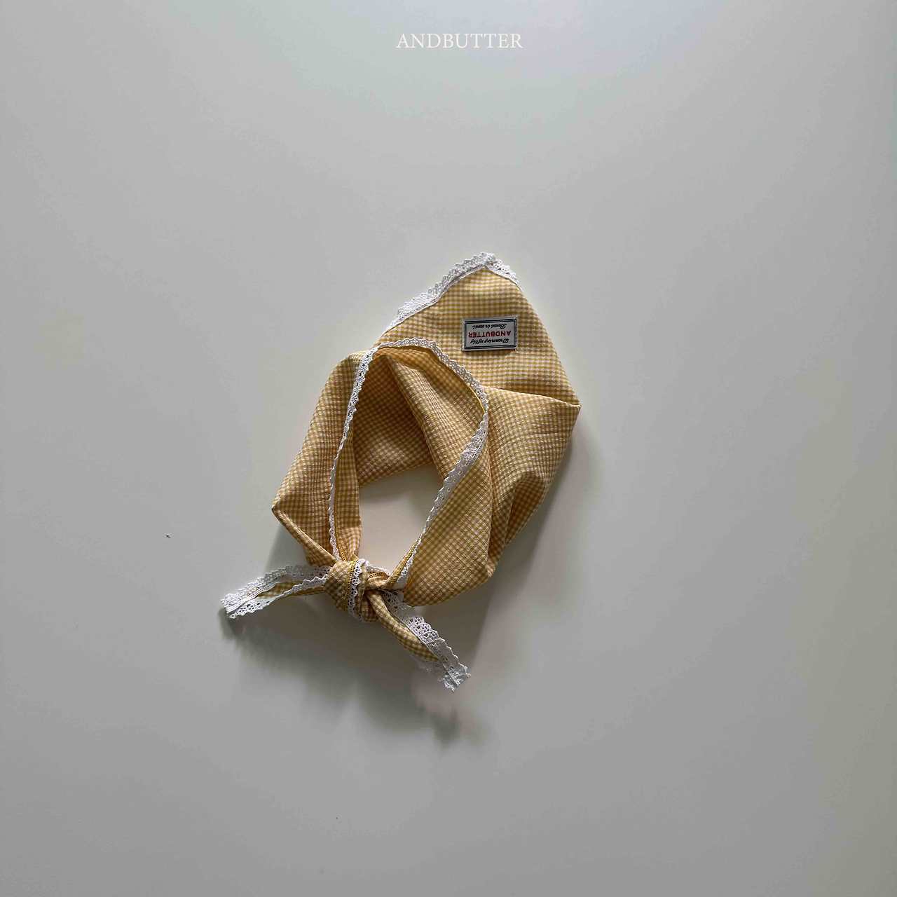 《予約》Heidi Check Kerchief / andbutter