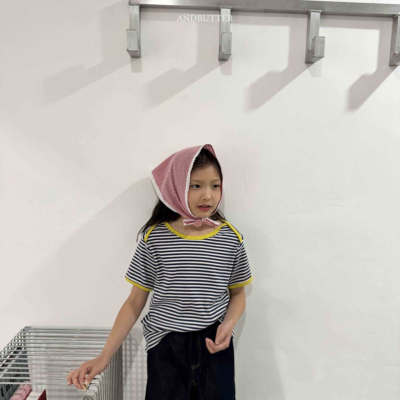 《予約》Heidi Check Kerchief / andbutter