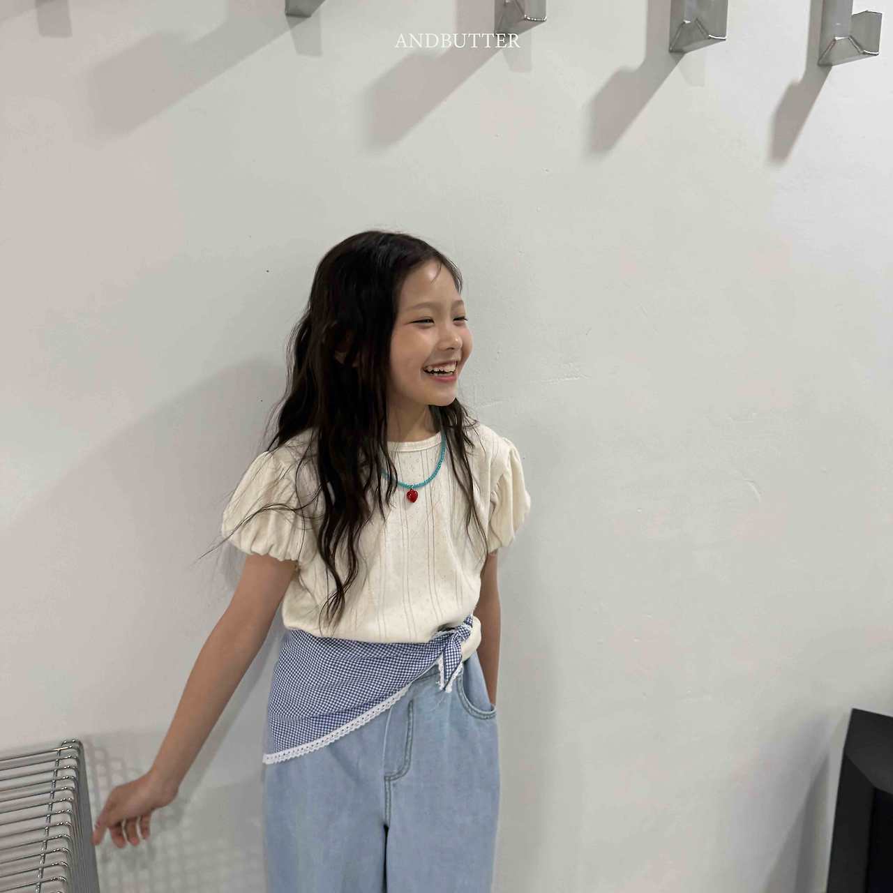 《予約》Heidi Check Kerchief / andbutter