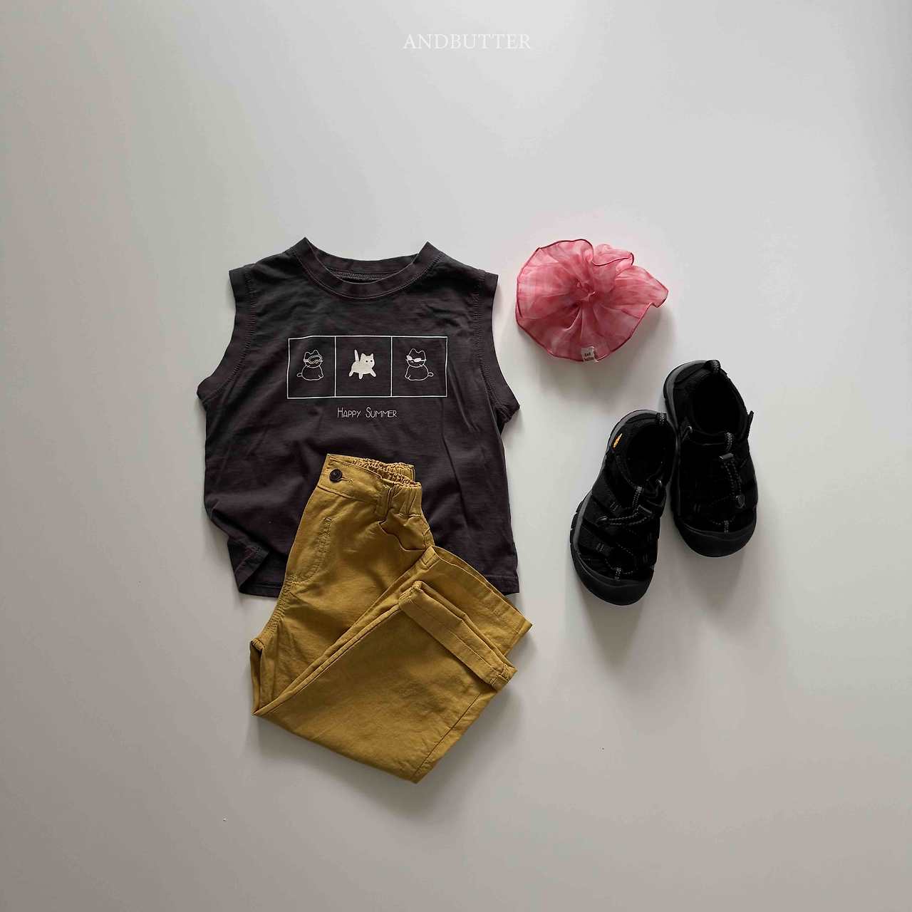 《予約》Check Scrunchie / andbutter