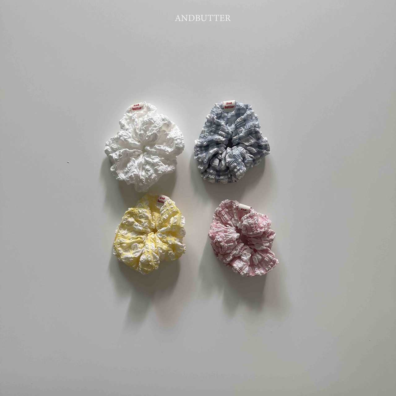 《予約》Check Hair Scrunchie / andbutter