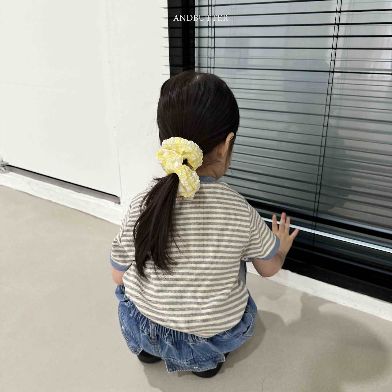 《予約》Check Hair Scrunchie / andbutter