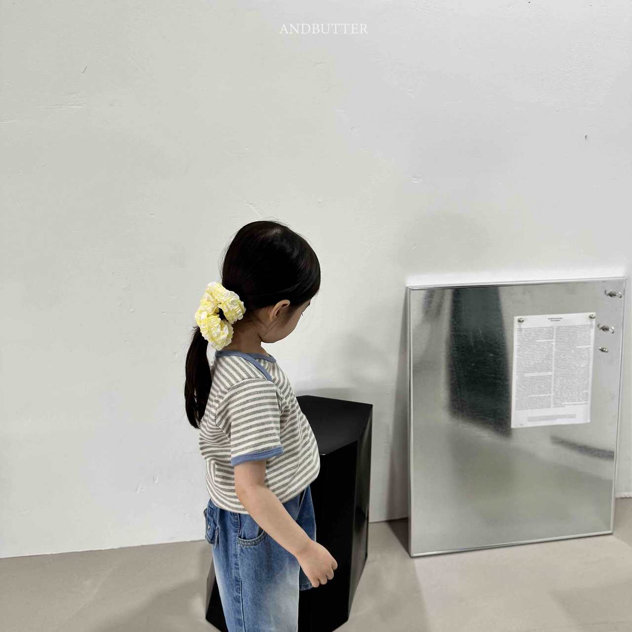 《予約》Check Hair Scrunchie / andbutter