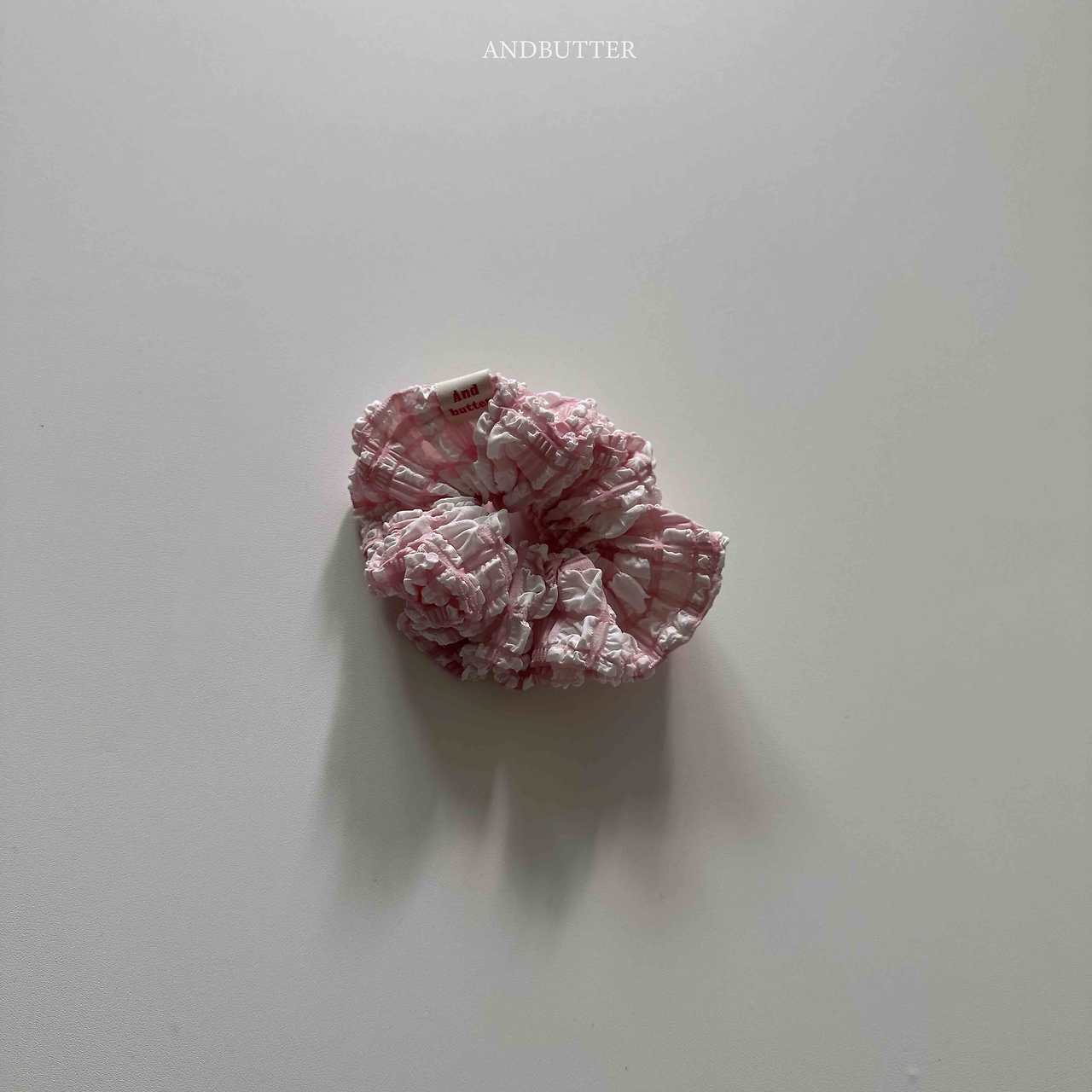 《予約》Check Hair Scrunchie / andbutter