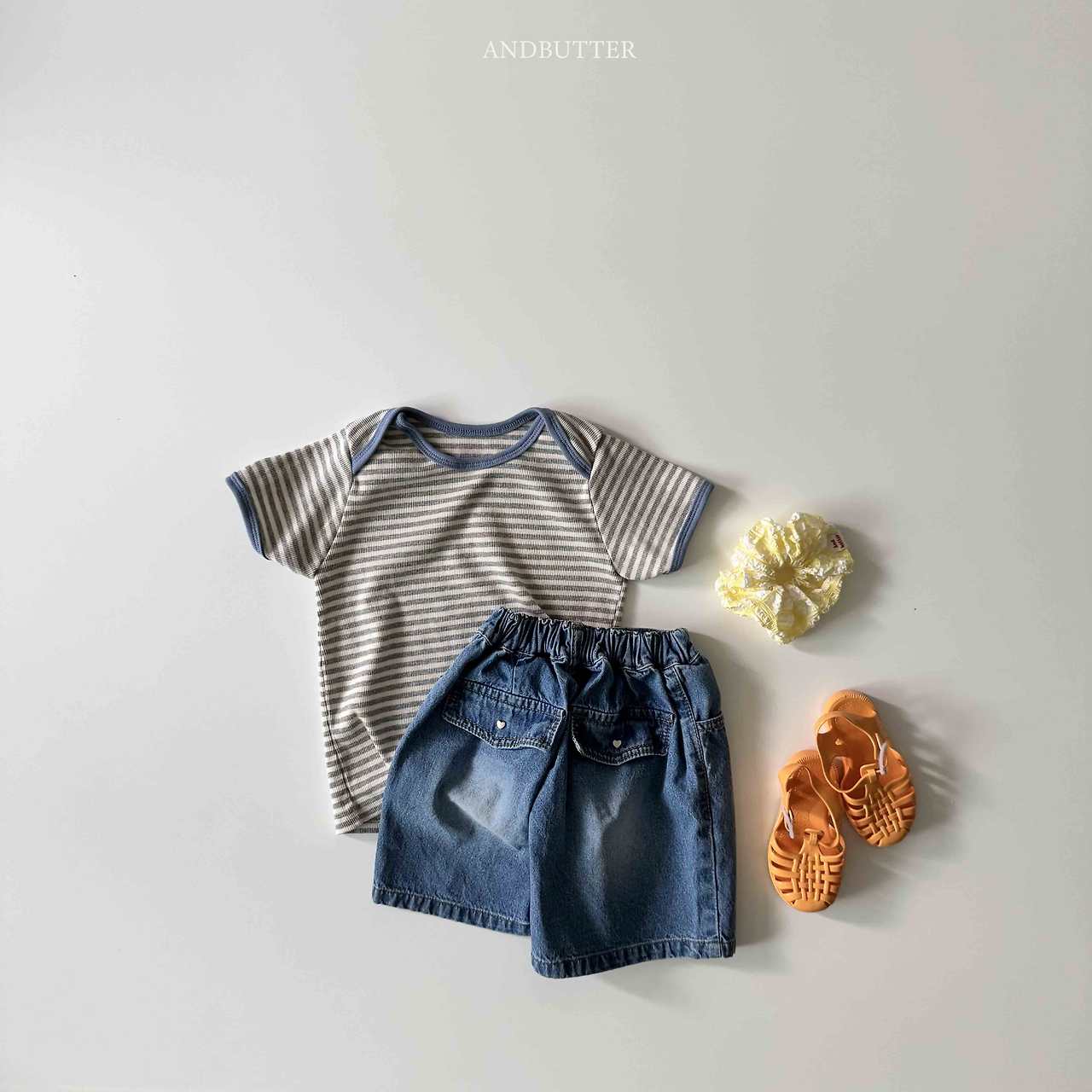 《予約》Check Hair Scrunchie / andbutter