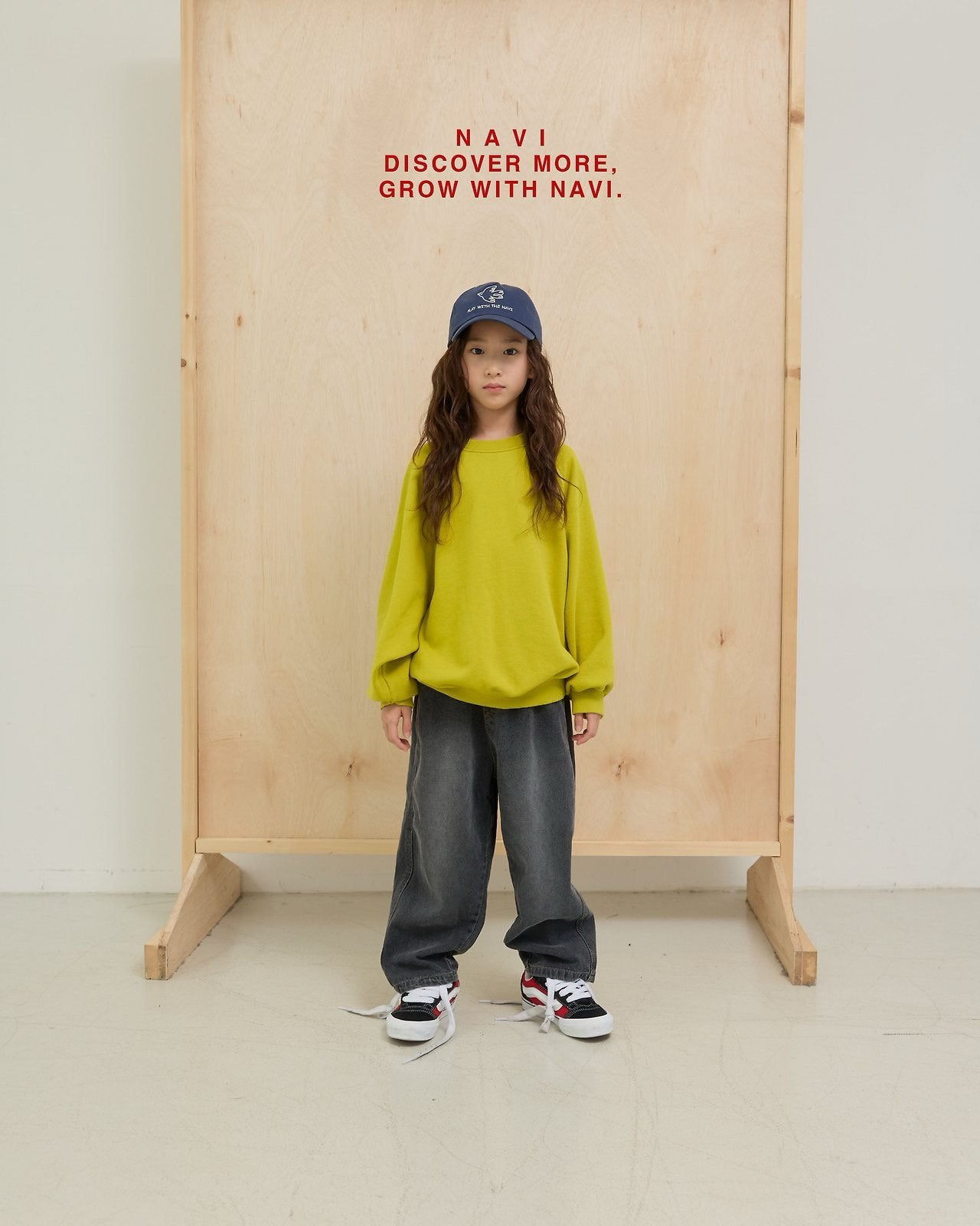 《予約》Accent Crewneck / navi.
