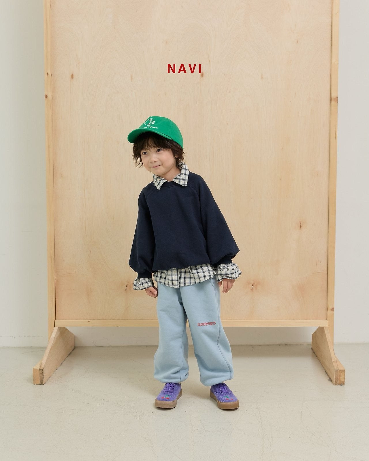 《予約》Accent Crewneck / navi.
