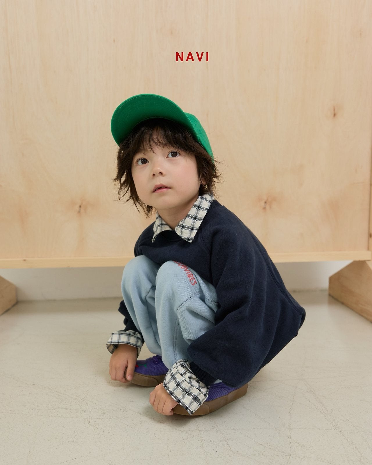 《予約》Accent Crewneck / navi.