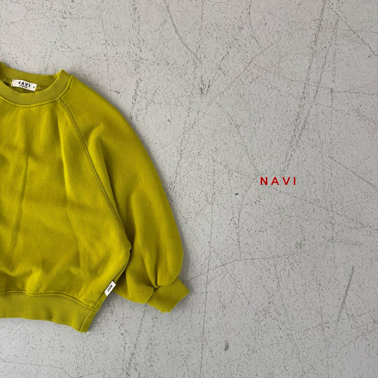 《予約》Accent Crewneck / navi.