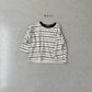 《予約》Classic Stripe T-Shirt / navi.