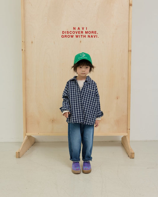 《予約》Eddie Baggy Denim Pants  / navi.