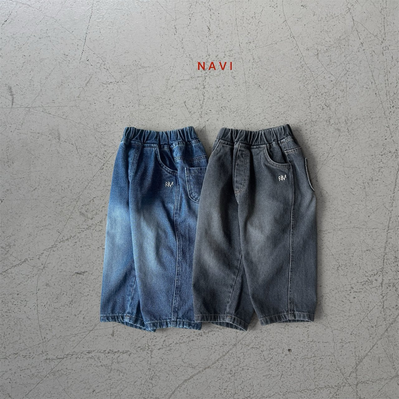 《予約》Eddie Baggy Denim Pants  / navi.