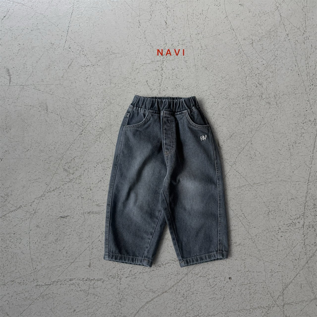 《予約》Eddie Baggy Denim Pants  / navi.