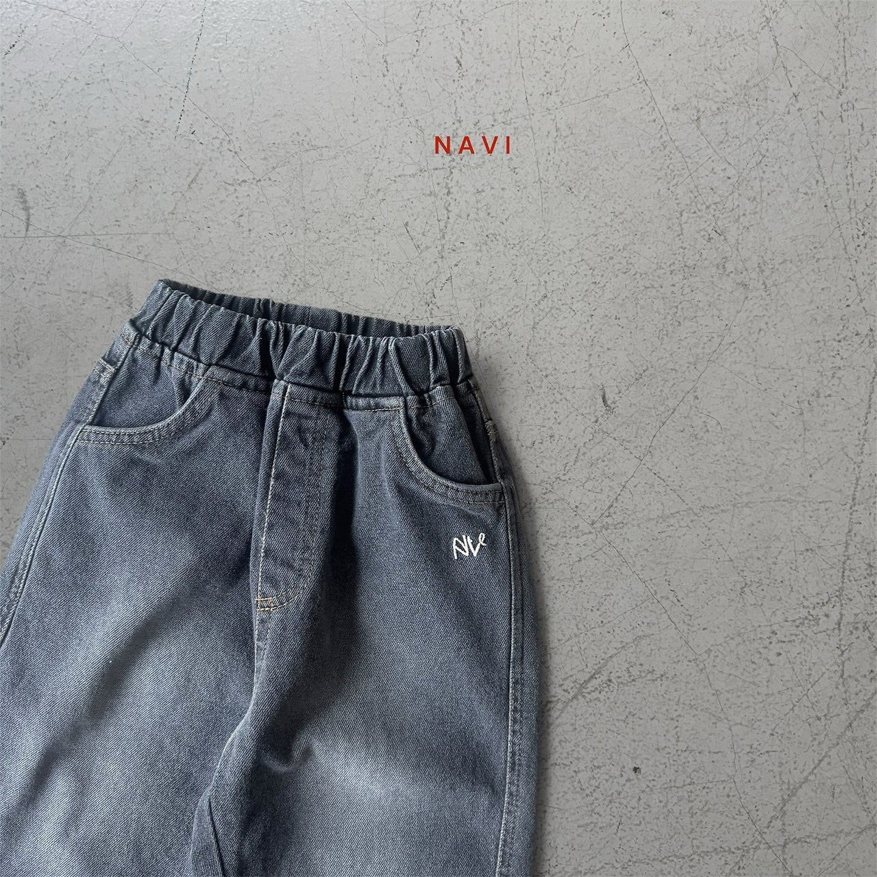 《予約》Eddie Baggy Denim Pants  / navi.