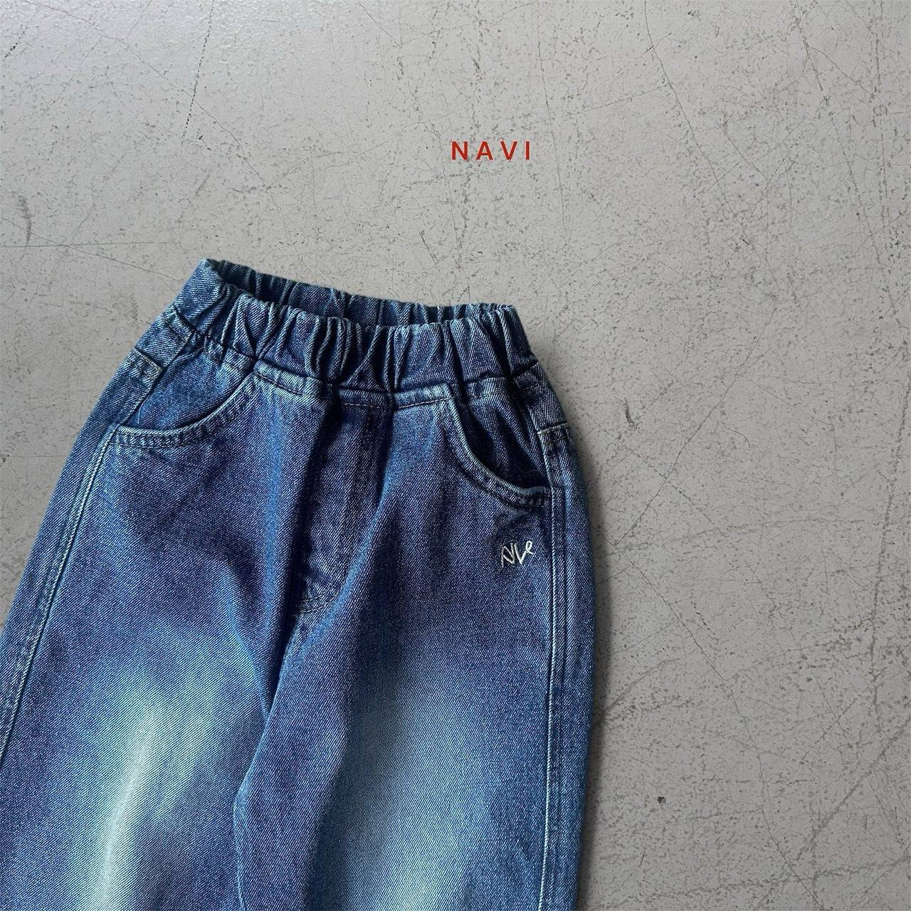 《予約》Eddie Baggy Denim Pants  / navi.