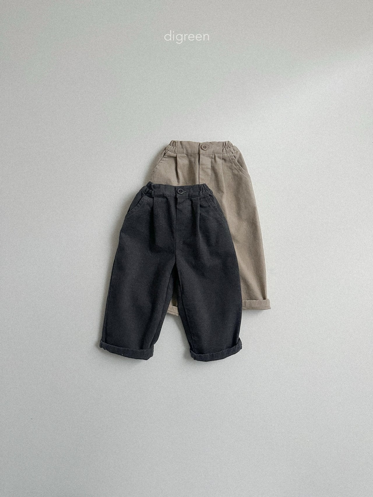 《予約》Minimal Pin Tuck pants / digreen