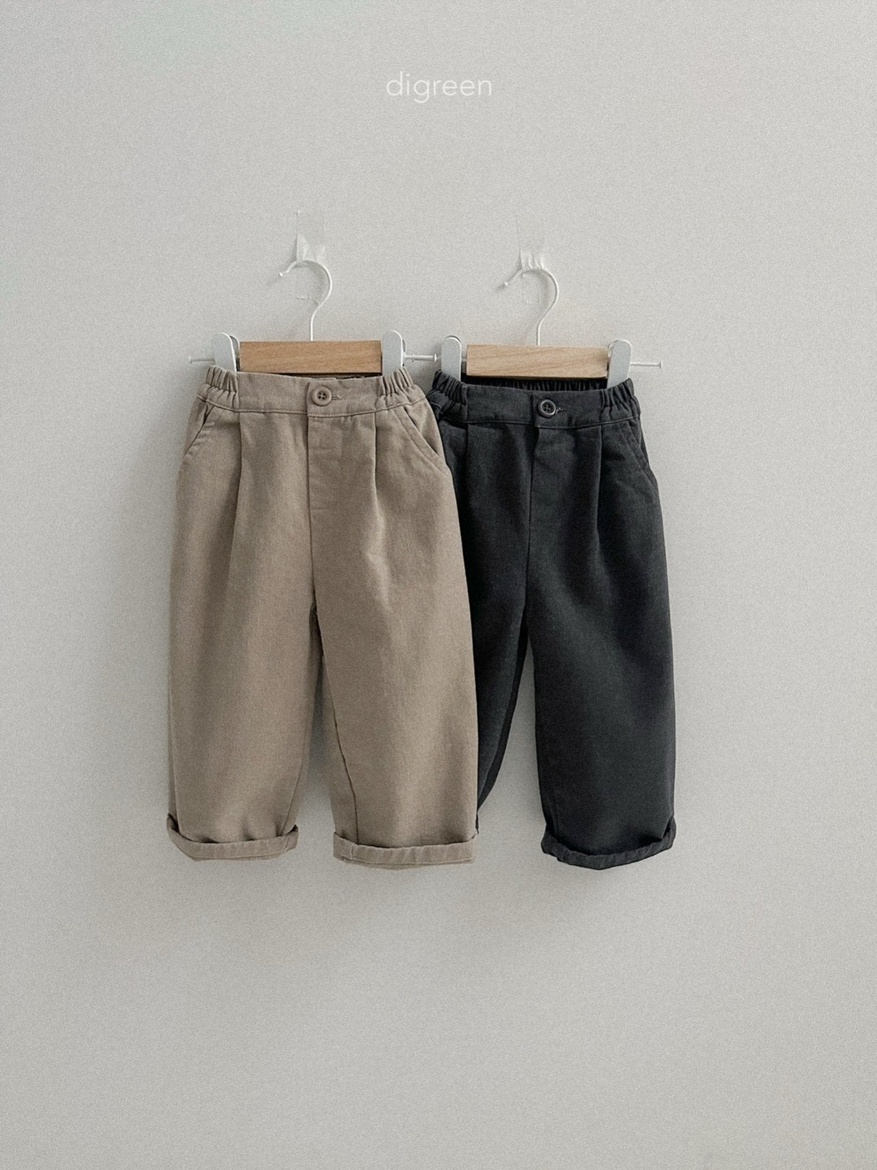 《予約》Minimal Pin Tuck pants / digreen