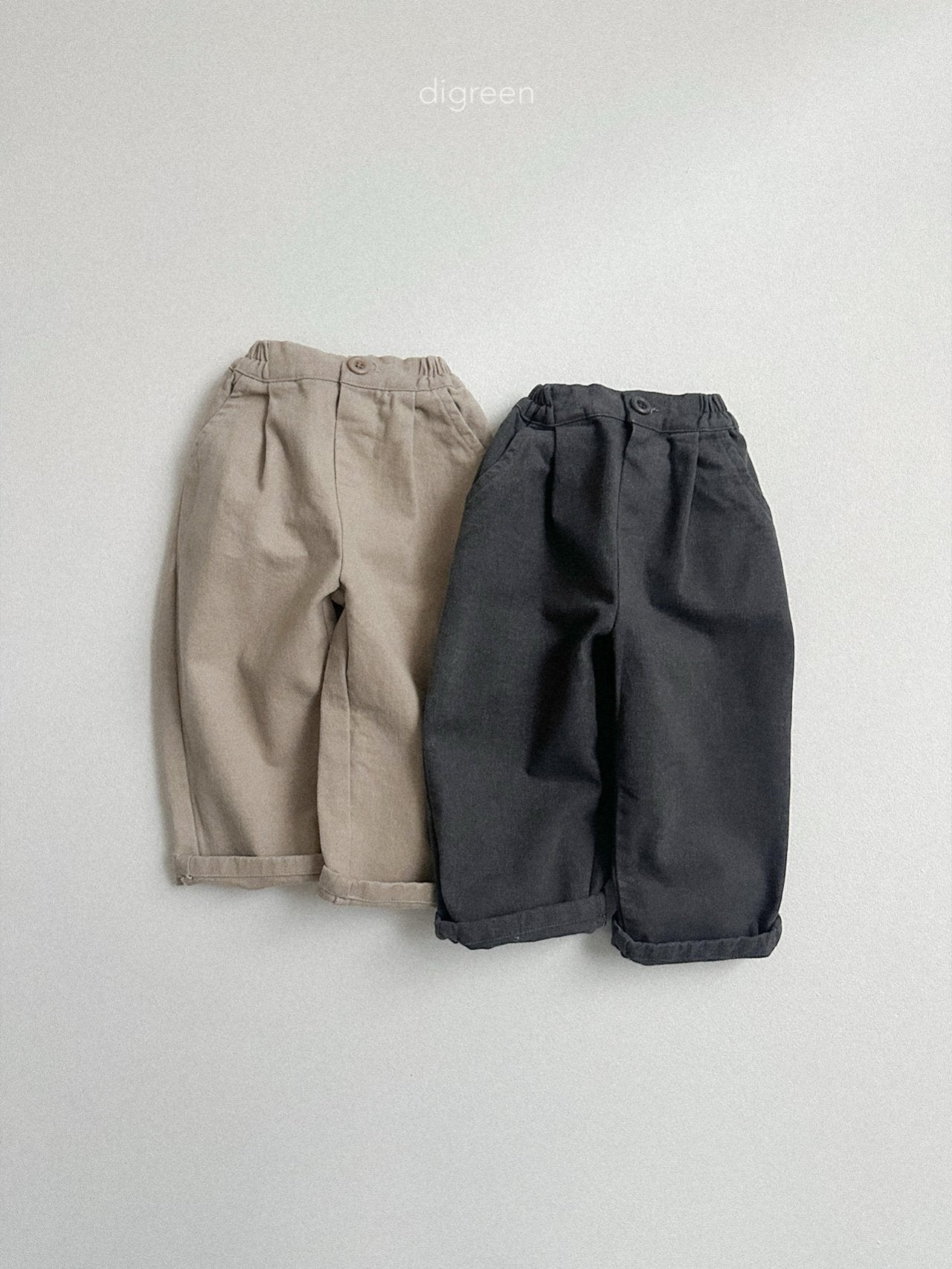 《予約》Minimal Pin Tuck pants / digreen
