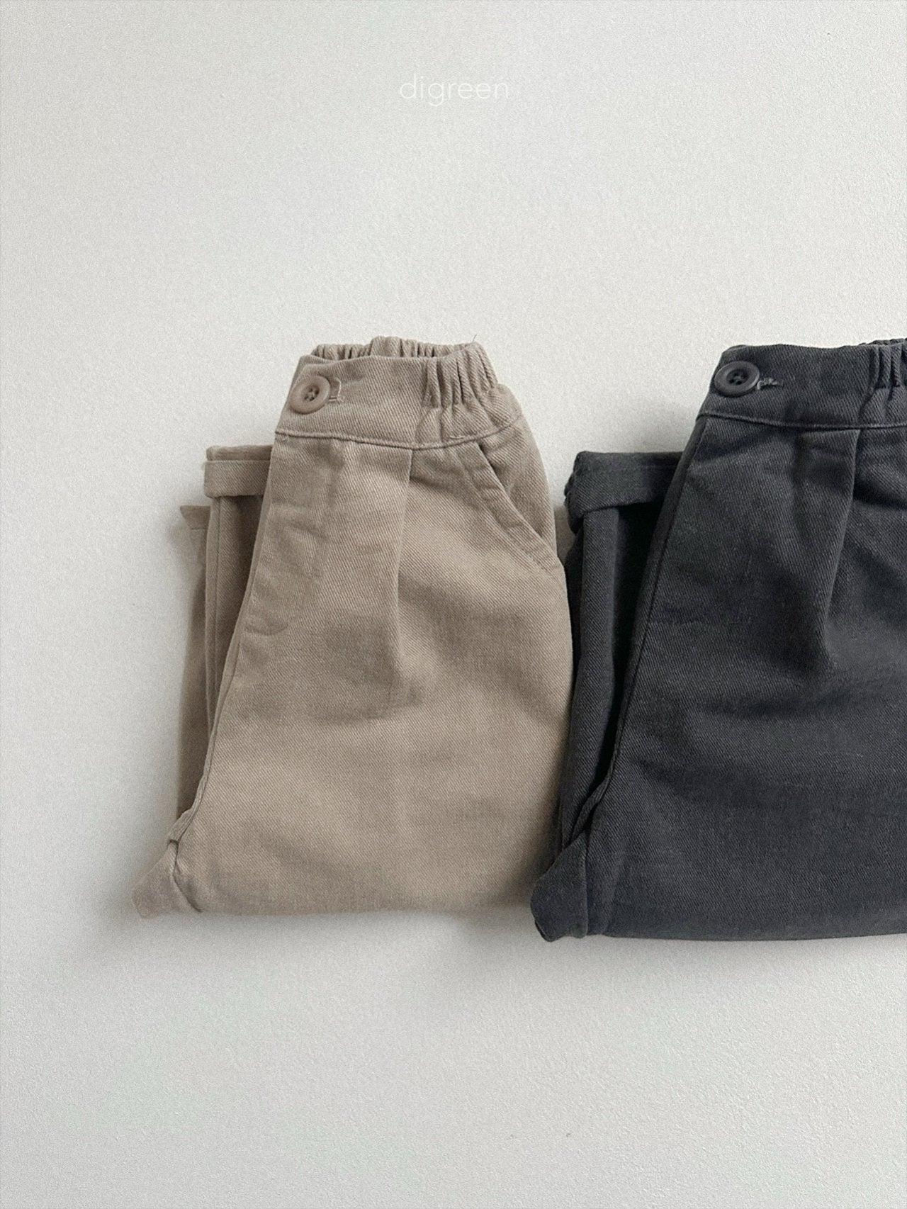 《予約》Minimal Pin Tuck pants / digreen