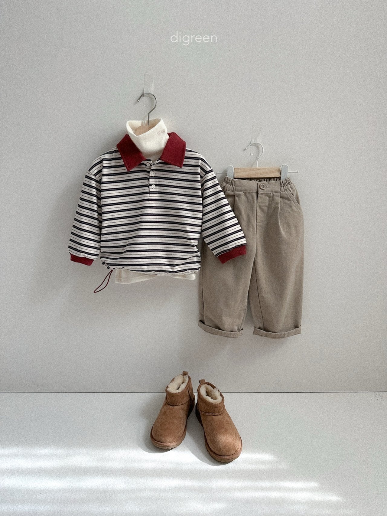 《予約》Minimal Pin Tuck pants / digreen