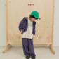 《予約》Flower Hooded Sweatshirt / navi.