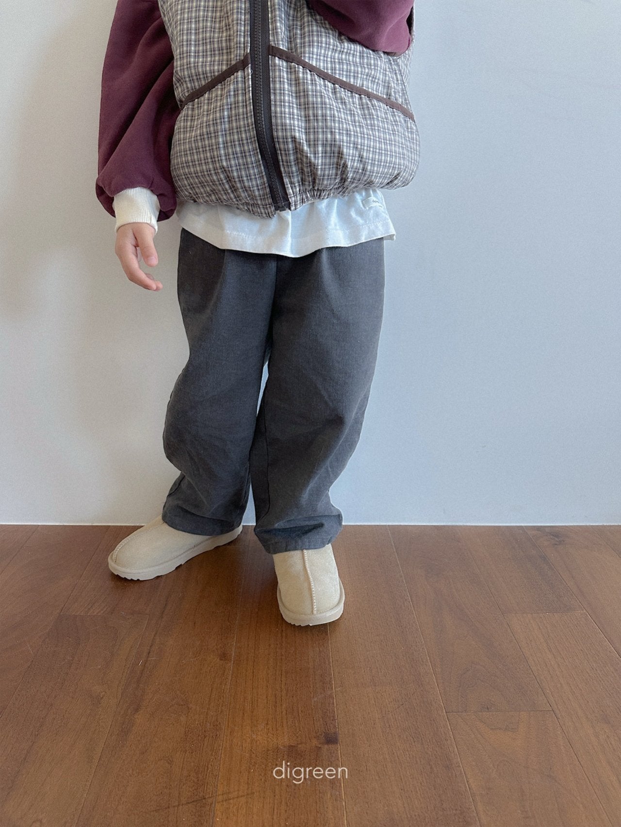 《予約》Minimal Pin Tuck pants / digreen