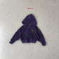 《予約》Flower Hooded Sweatshirt / navi.