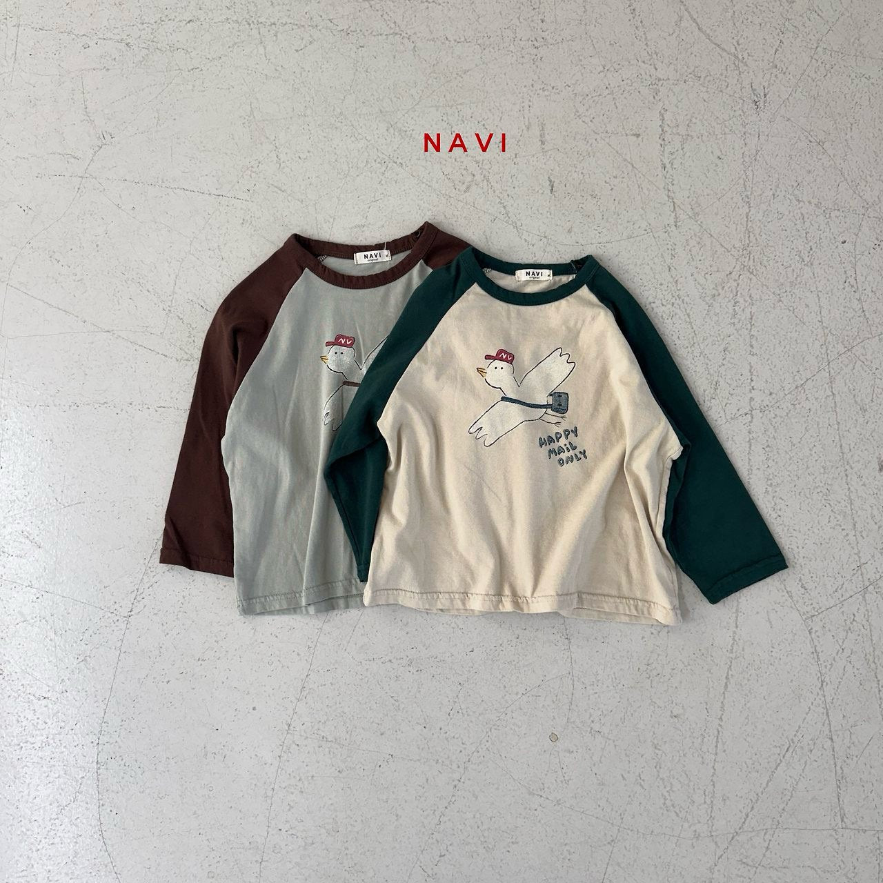 《予約》Post Raglan Tee / navi.