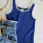 《予約》Lace Ribbed Sleeveless / MINIMAL