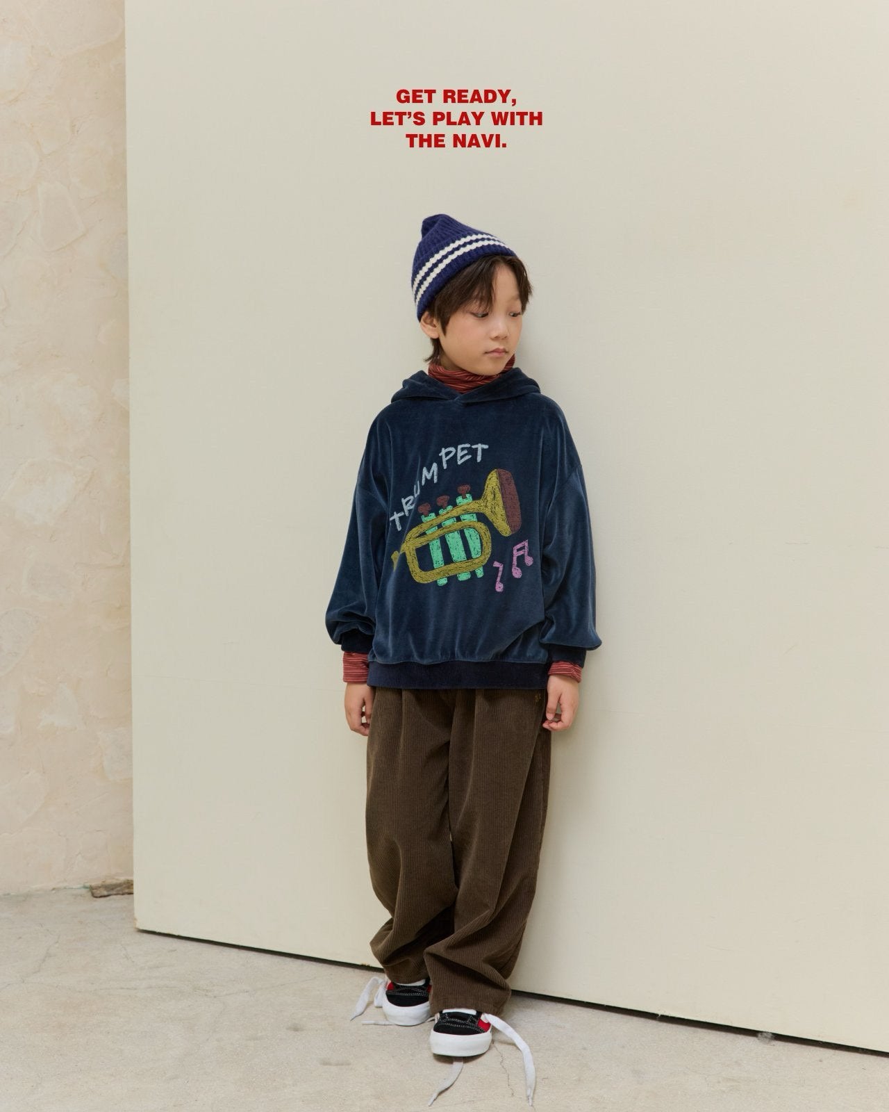 《予約》High Corduroy Pants / NAVI.