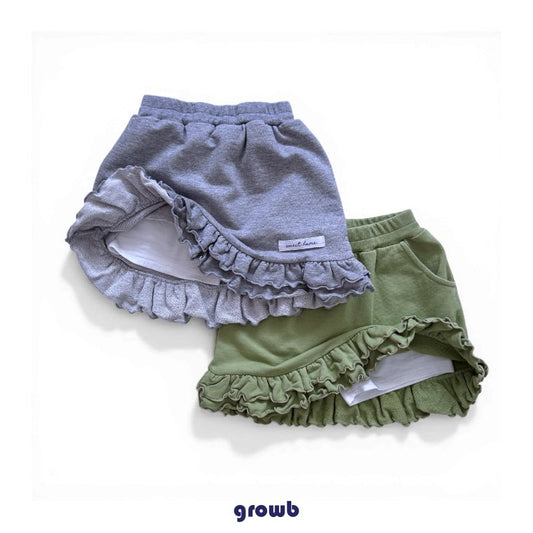 《予約》Ruffled Skirt / GROWB