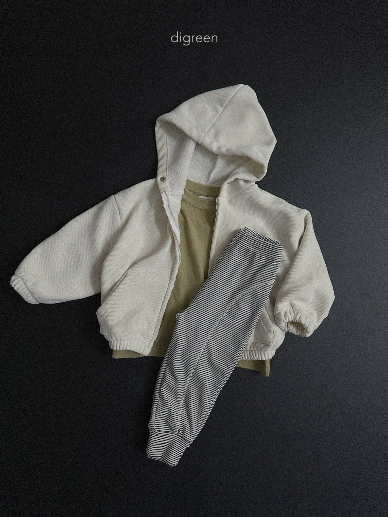 《予約》Stripe Jogger Leggings / digreen