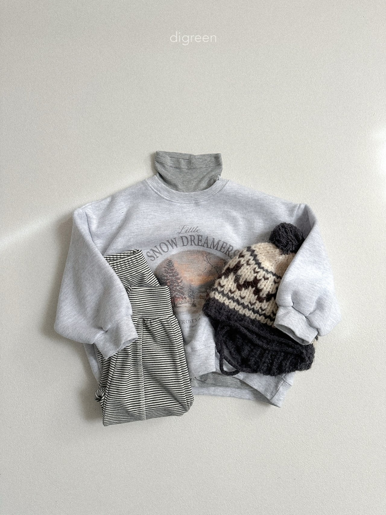 《予約》Stripe Jogger Leggings / digreen