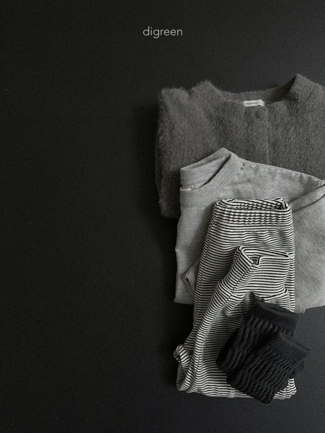 《予約》Stripe Jogger Leggings / digreen