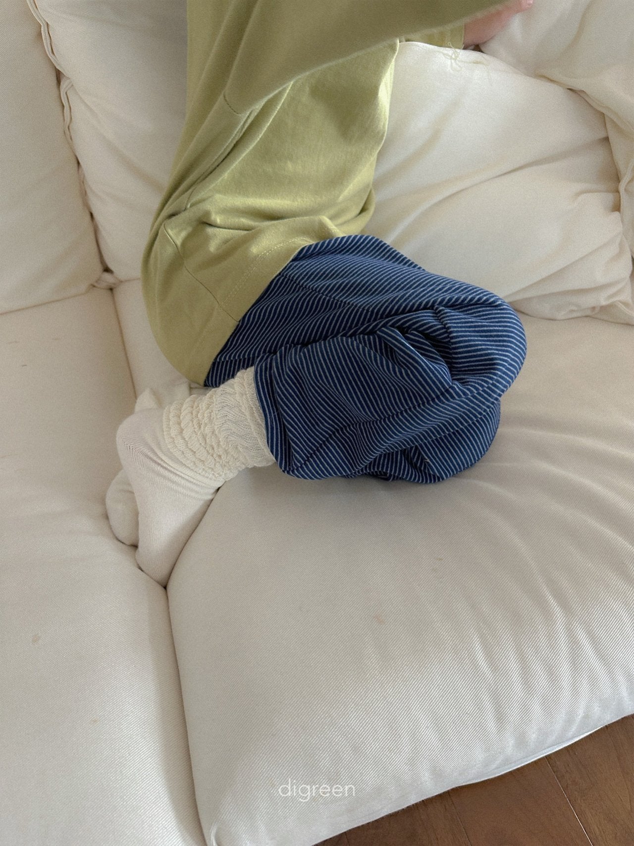 《予約》Stripe Jogger Leggings / digreen