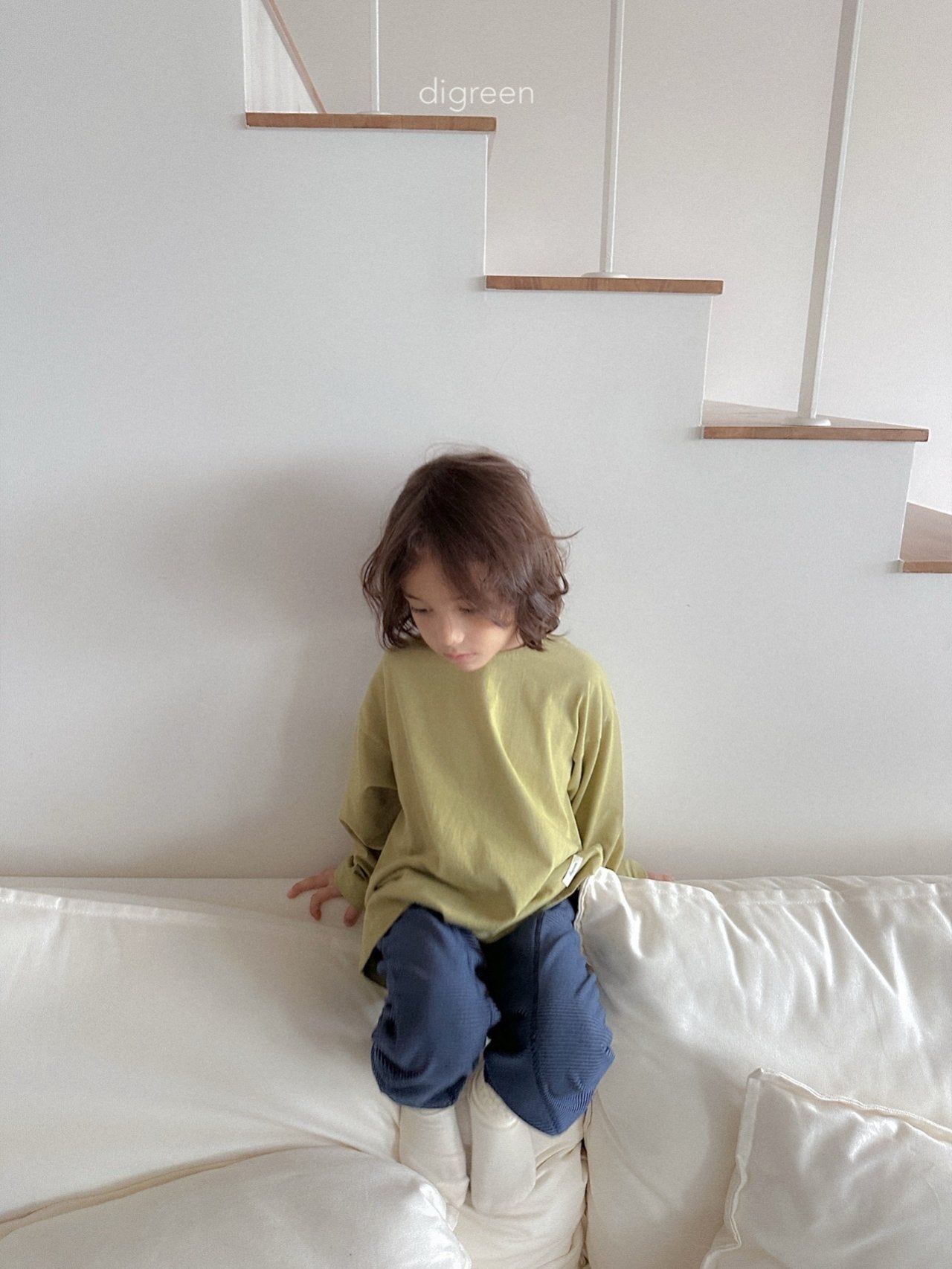 《予約》Stripe Jogger Leggings / digreen