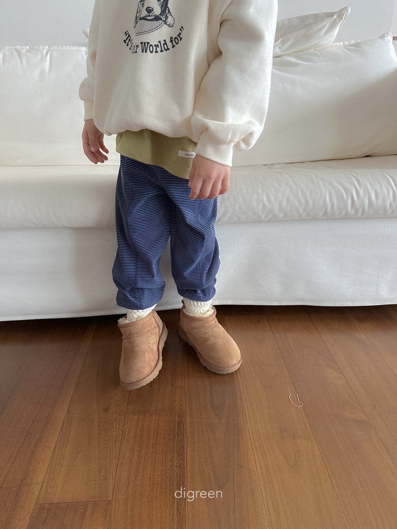 《予約》Stripe Jogger Leggings / digreen