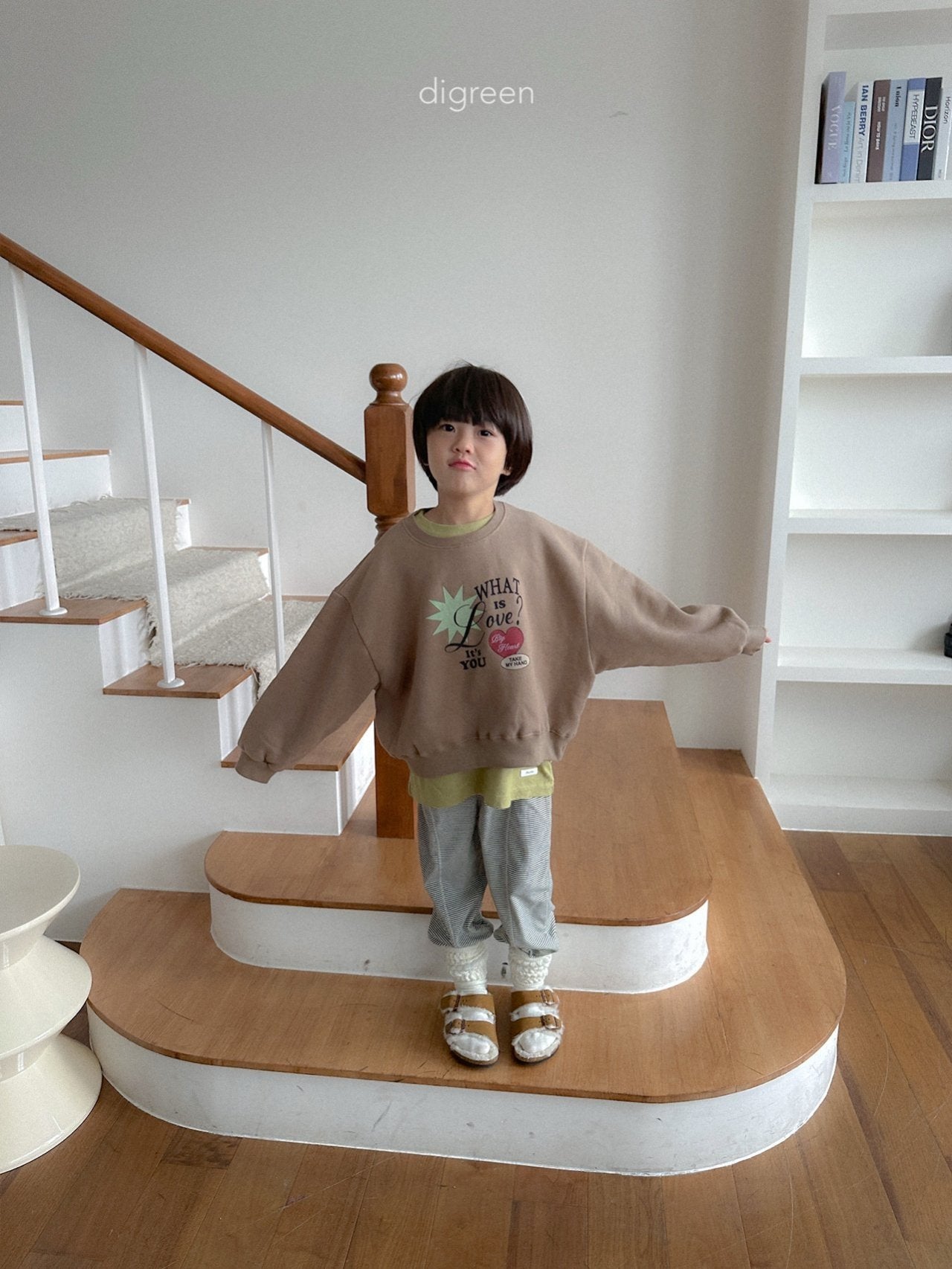 《予約》Stripe Jogger Leggings / digreen