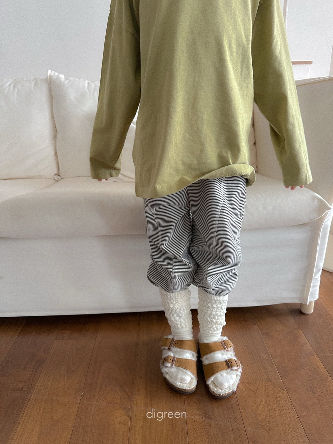 《予約》Stripe Jogger Leggings / digreen