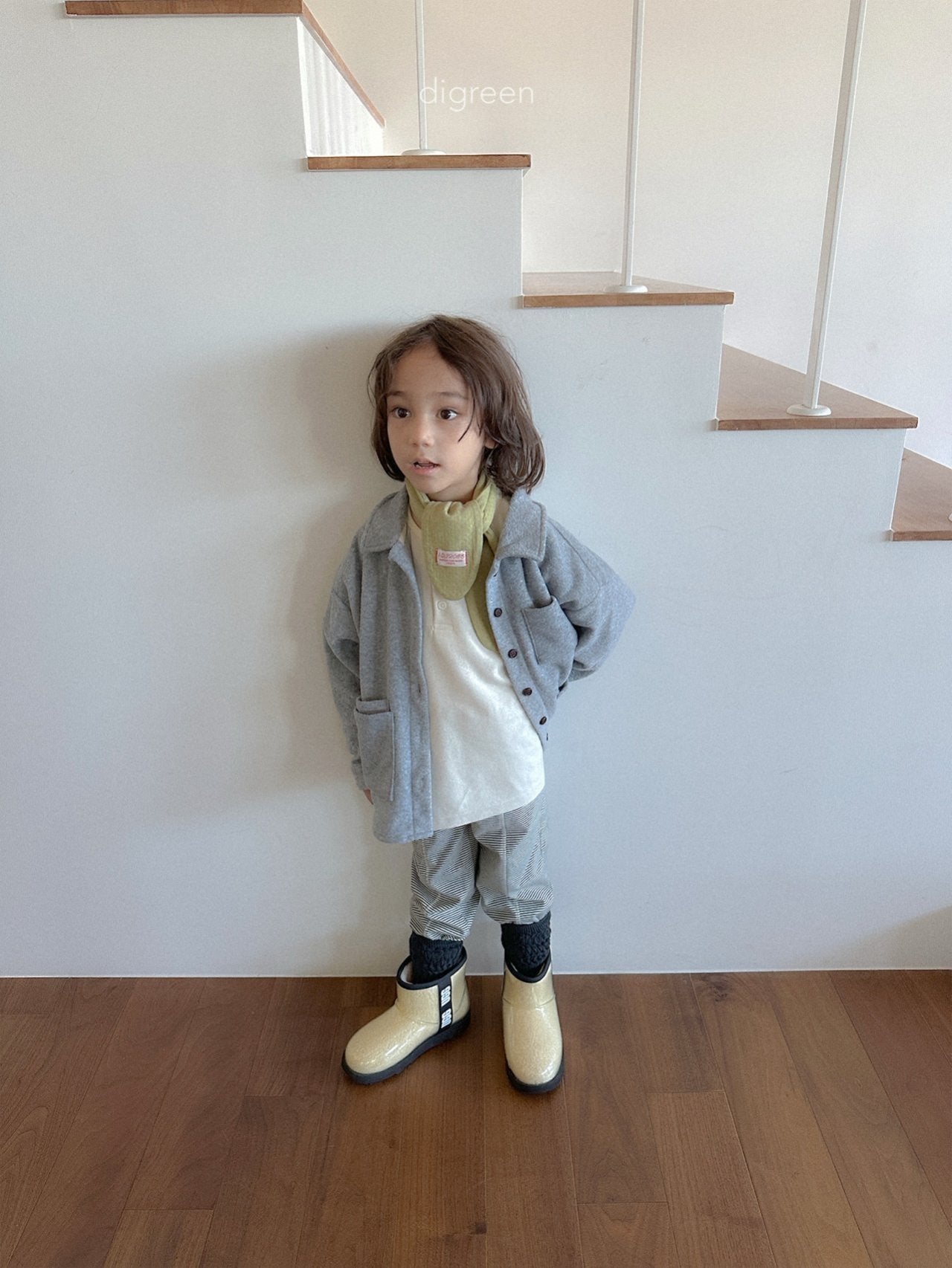 《予約》Stripe Jogger Leggings / digreen