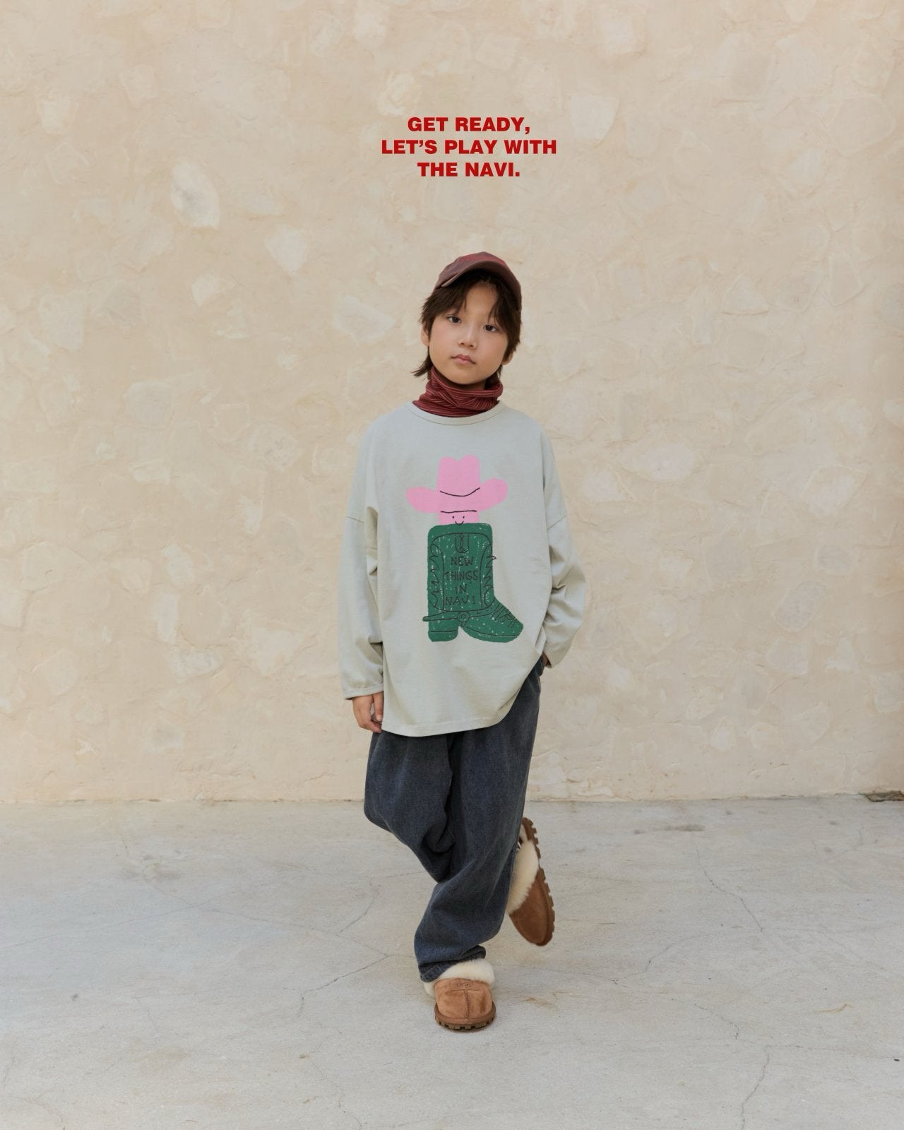 《予約》Boots Long Tee / NAVI.