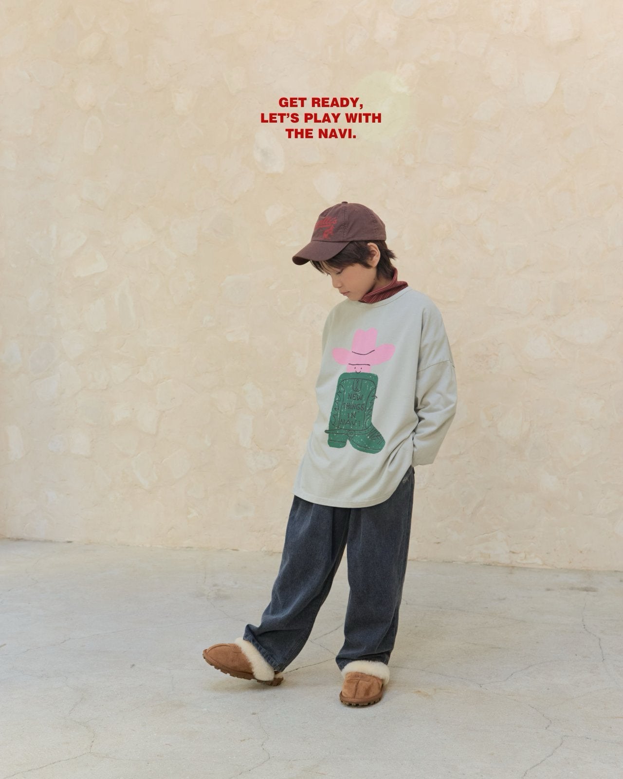 《予約》Boots Long Tee / NAVI.